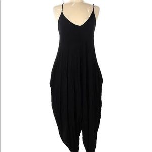 Elan black tie back jumpsuit size S